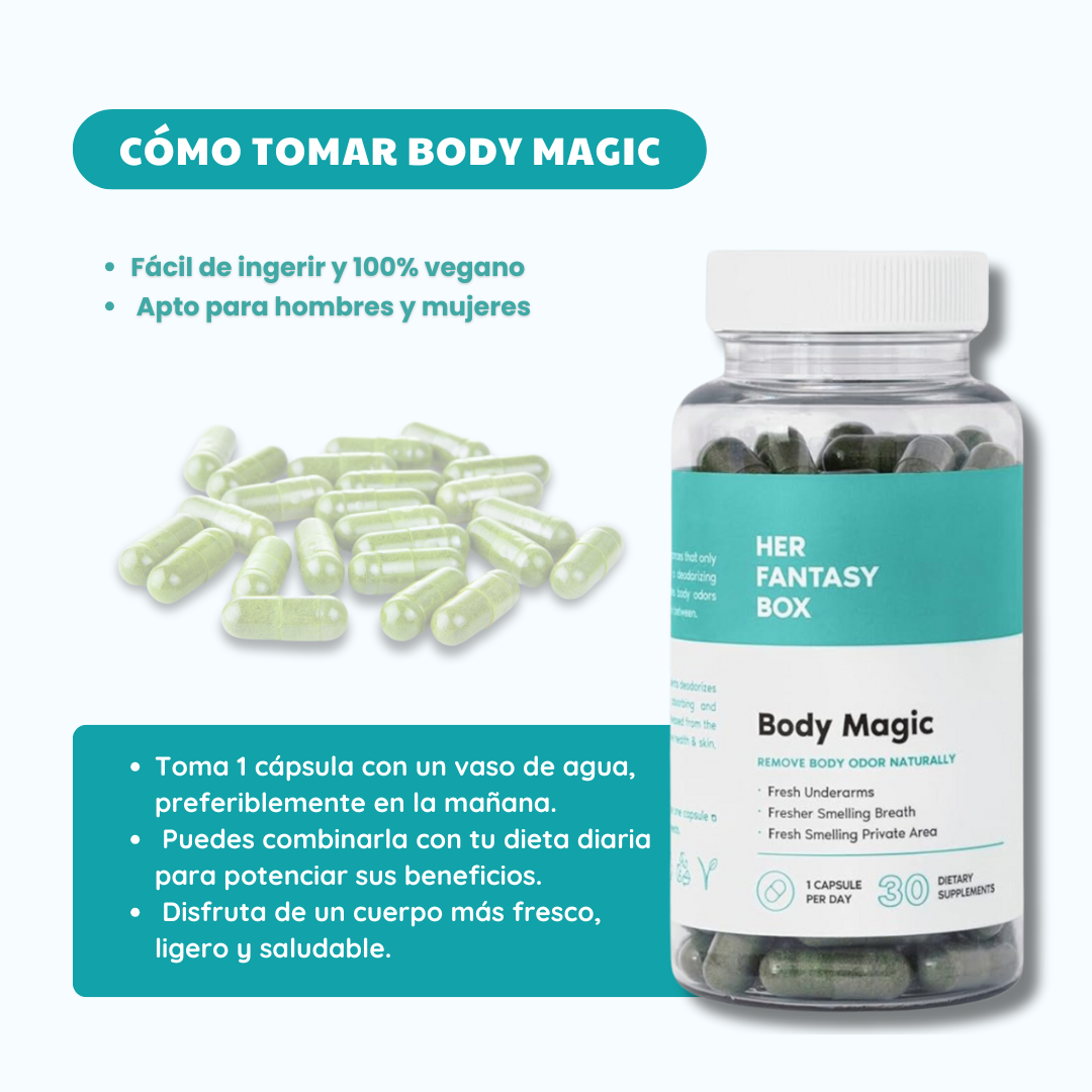 DESODORANTE EN CAPSULAS, BODY MAGIC ®