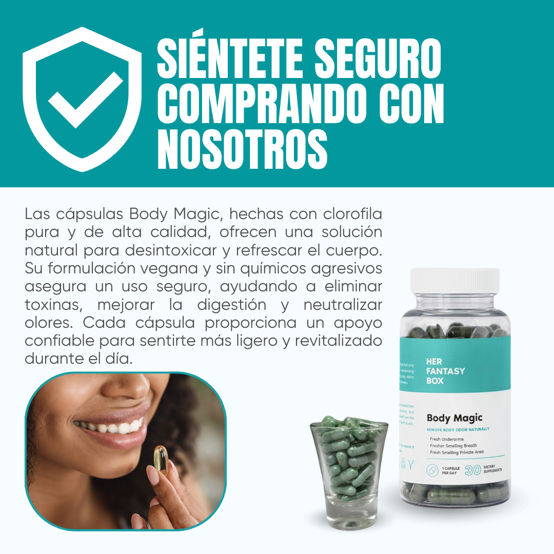 DESODORANTE EN CAPSULAS, BODY MAGIC ®